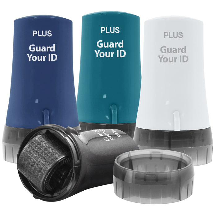 Guard Your ID Advanced Roller 4-Pack – Cool Tone Mix (Sky Blue, Navy, Dark Teal, Black) – Identity Protection Rollers