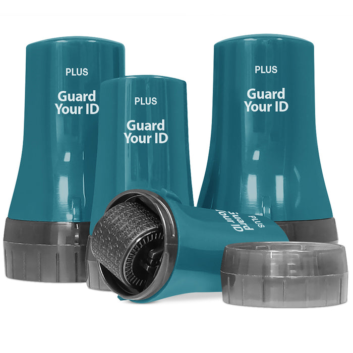 Guard Your ID Advanced Roller 4-Pack – Dark Teal – Self-Inking Privacy Roller