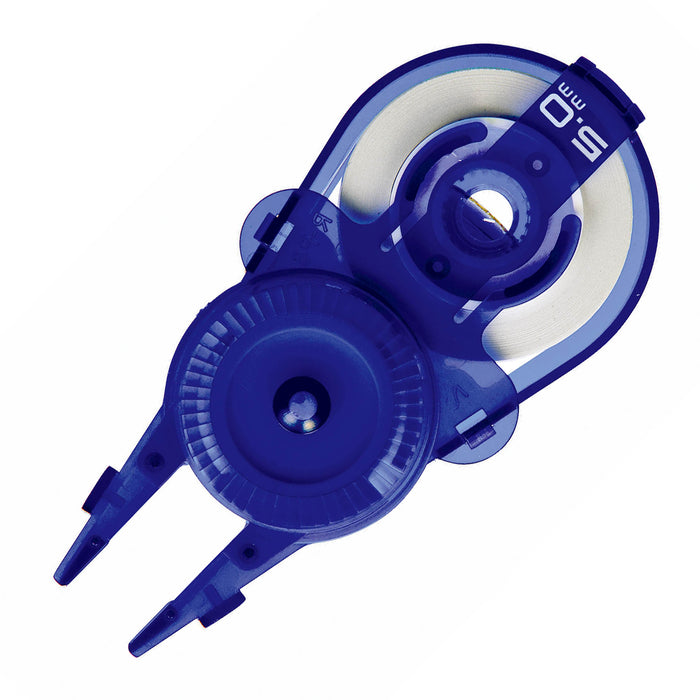 PLUS Whiper Slide 5.0 correction tape pen-style applicator in blue