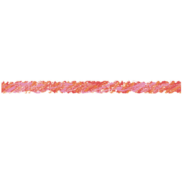 Close-up of sketch patterned tape applied with Deco Tape applicator