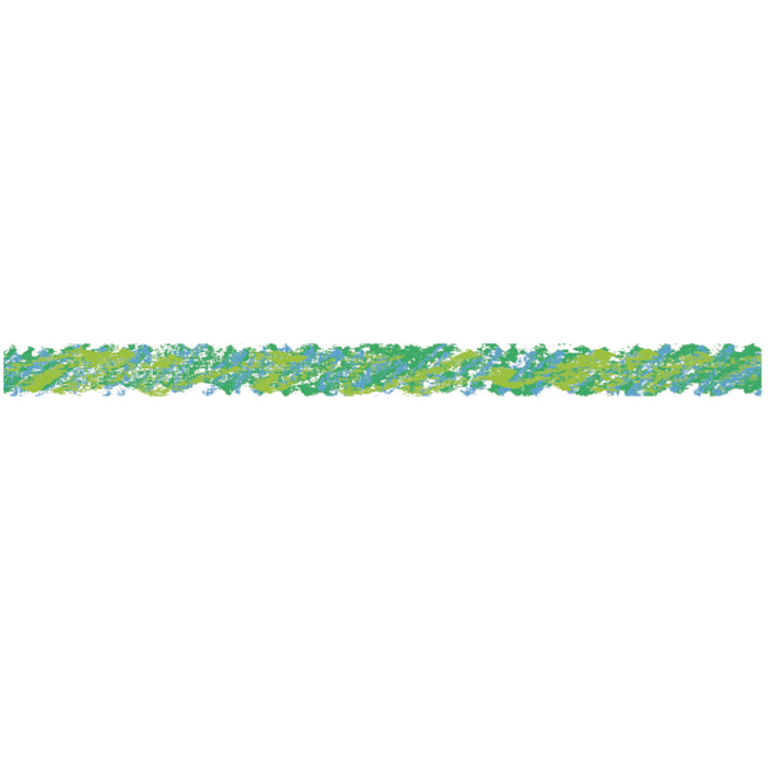 Close-up of sketch patterned tape applied with Deco Tape applicator