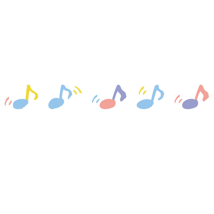 Close-up of tape music note design from Petit Deco Tape
