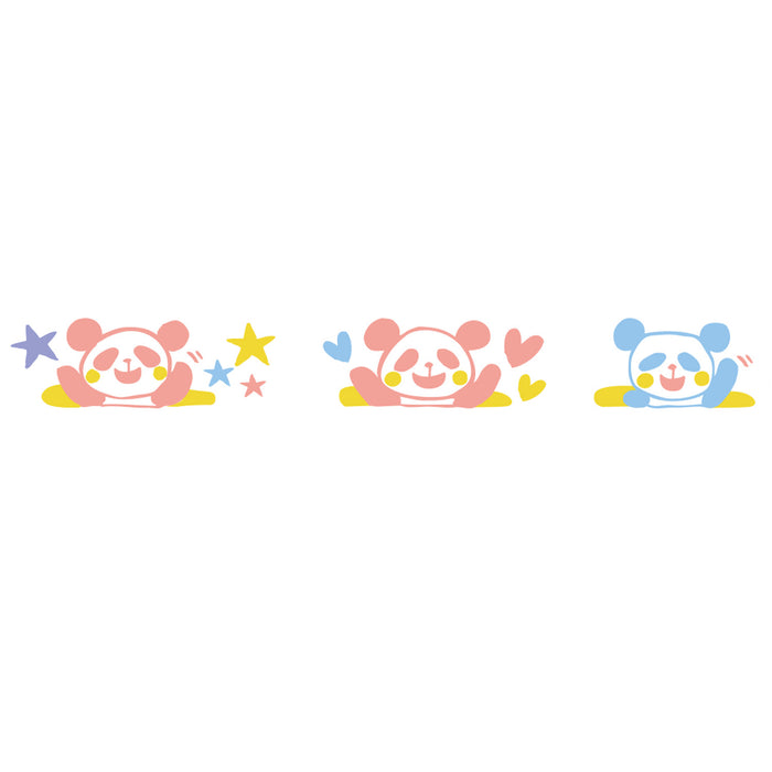 Close-up of tape panda design from Petit Deco Tape