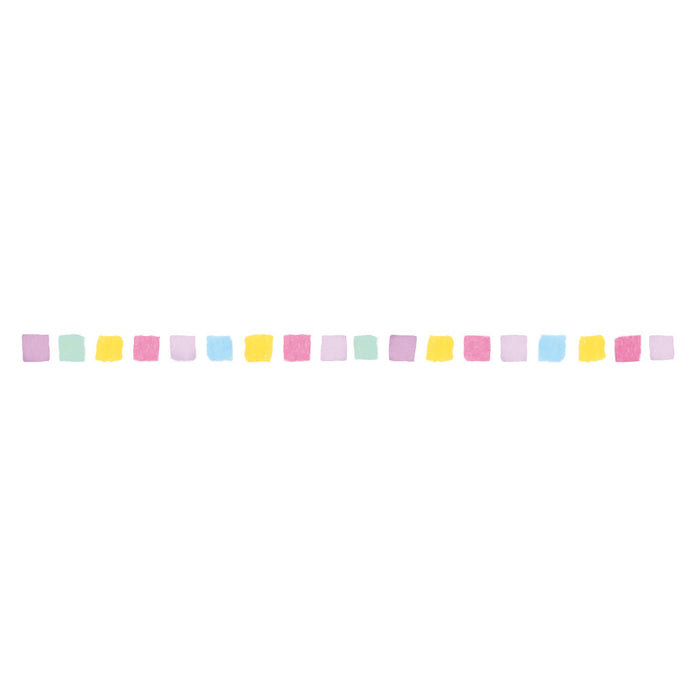 Close Up of Petit Deco Rush Decorative Tape Multi-color Square Design
