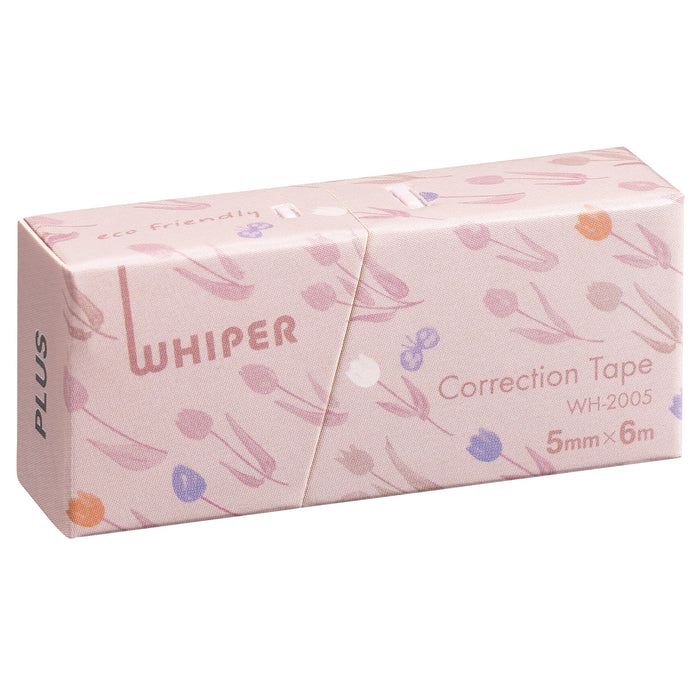 PLUS Eco-Friendly Correction Tape Pink Floral paper case