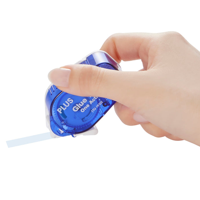 Applying PLUS Permanent Glue Tape applicator