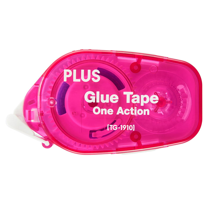PLUS Permanent Glue Tape One Action 1910 adhesive applicator 1/4 inch