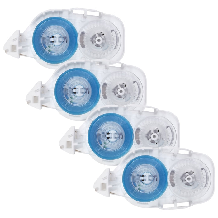 PLUS Permanent Glue Tape One Action 4-pack refill cartridges