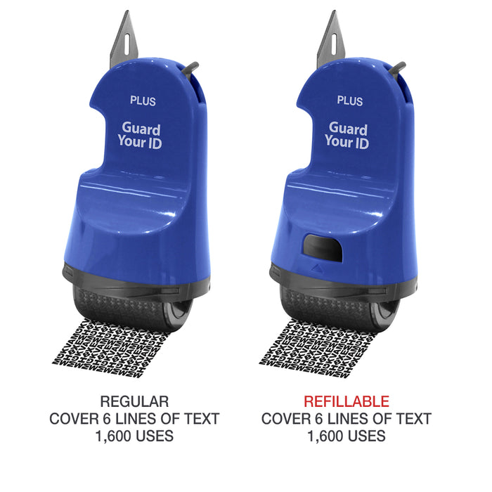 GYID - Guard Your ID 3 in 1 WIDE Advanced Roller - REFILLABLE Version blue