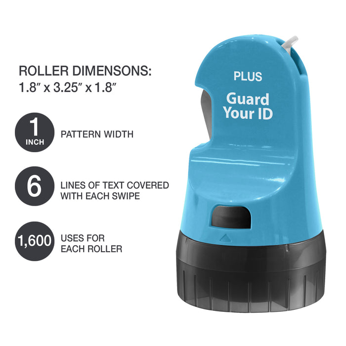GYID - Guard Your ID 3 in 1 WIDE Advanced Roller - REFILLABLE Version blue