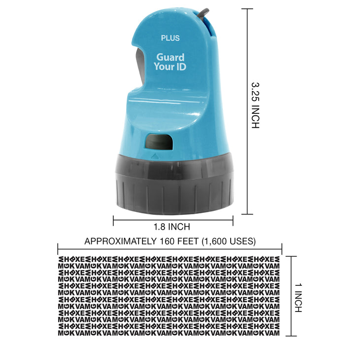 Guard Your ID 3 in 1 WIDE Advanced Roller 3-Pack - REFILLABLE blue