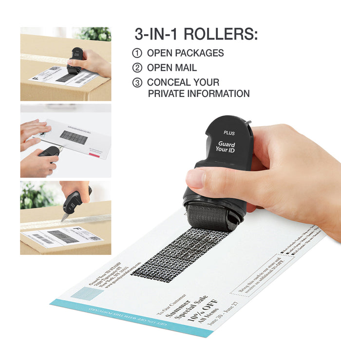 GYID - Guard Your ID 3 in 1 WIDE Advanced Roller - REFILLABLE Version black