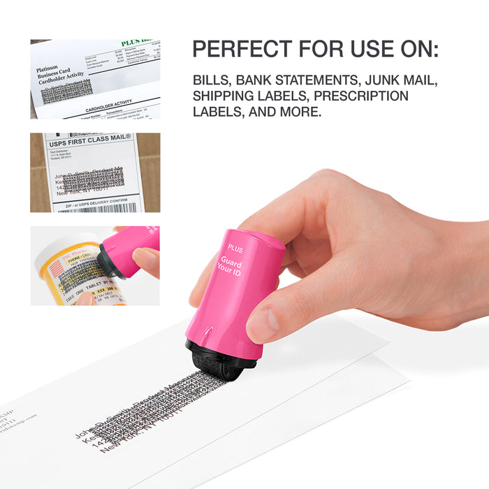 pink Guard Your ID Advanced privacy roller
