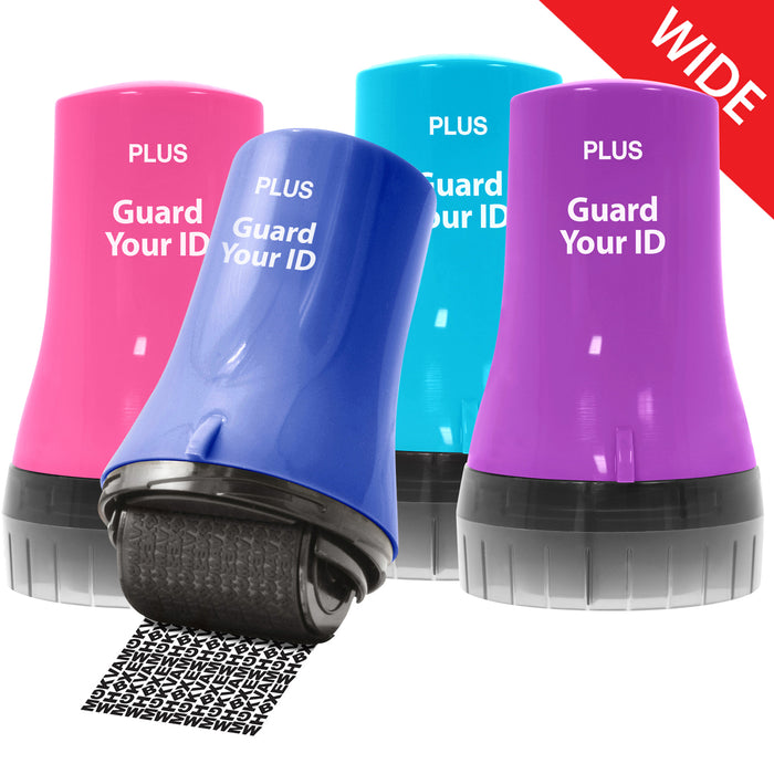 Guard Your ID WIDE Advanced Roller 4-Pack blue, purple, pink