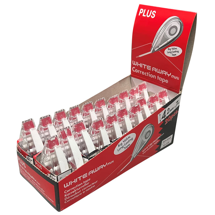 20-pack display of mini correction tape units