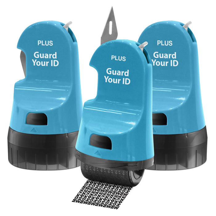 Guard Your ID 3 in 1 WIDE Advanced Roller 3-Pack - REFILLABLE blue