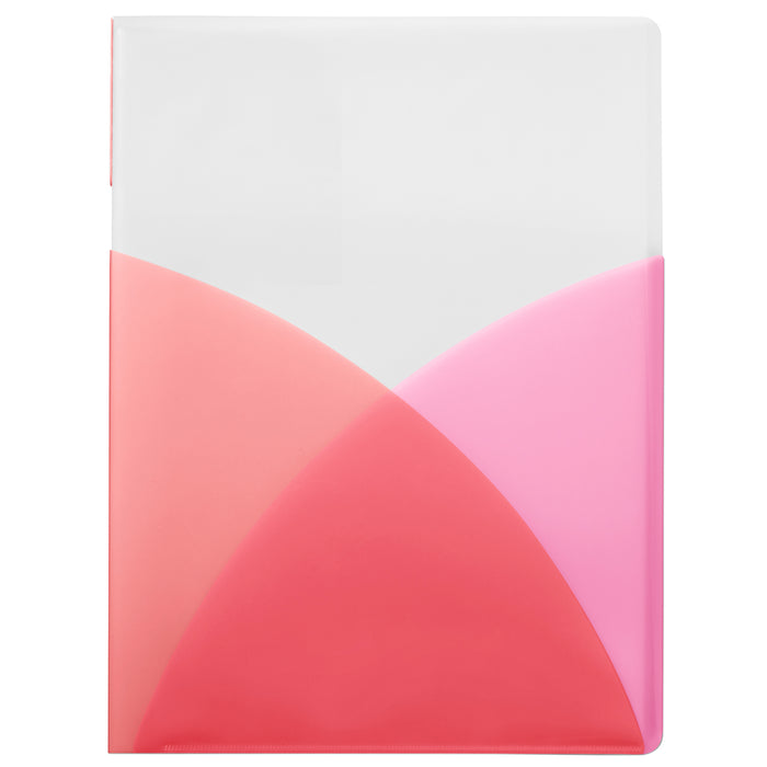 PLUS Clear File Organizer 10-Pages in cherry