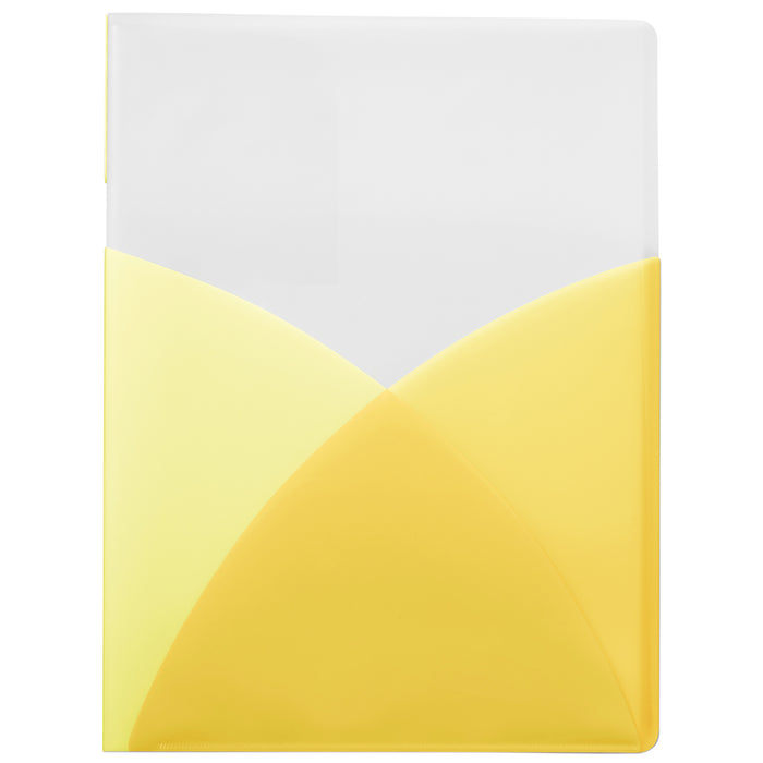 PLUS Clear File Organizer 10-Pages in lemon