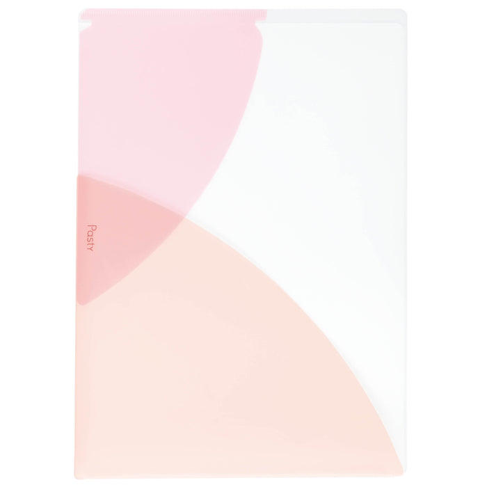 PLUS Clear Pocket File in peach