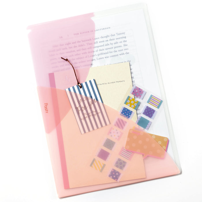 PLUS Clear Pocket File storing files