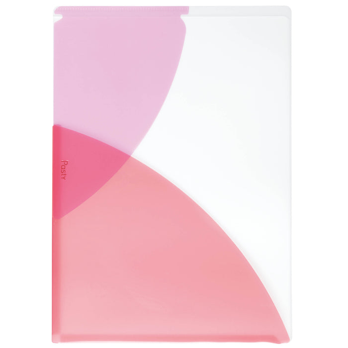 PLUS Clear Pocket File in cherry