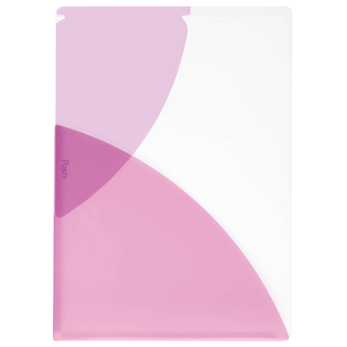 PLUS Clear Pocket File in grape