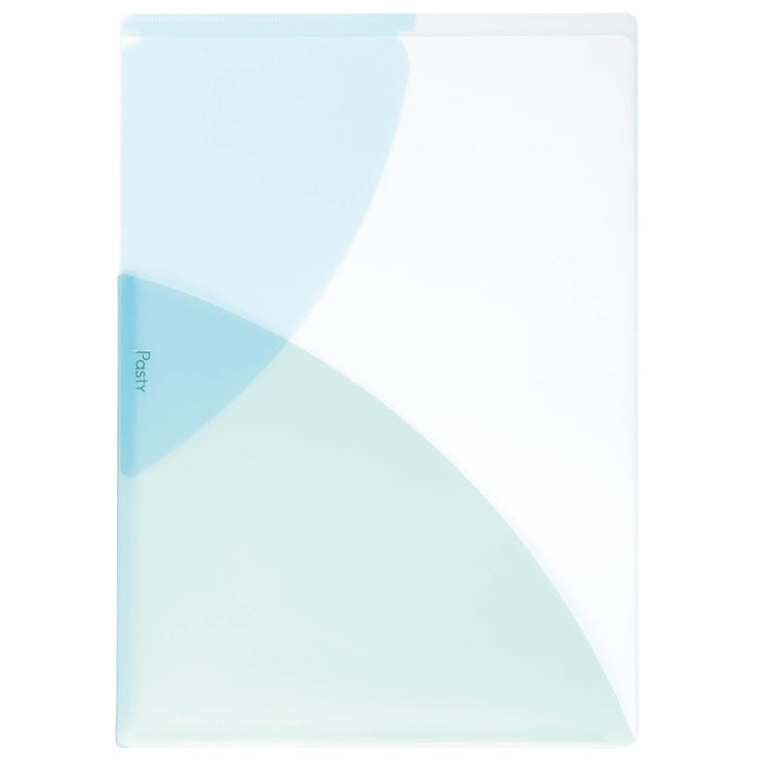 PLUS Clear Pocket File in blue