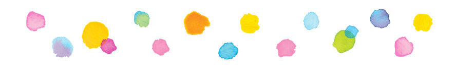 Close-up of tape multicolor dots design from PLUS Petit Deco Tape WIDE
