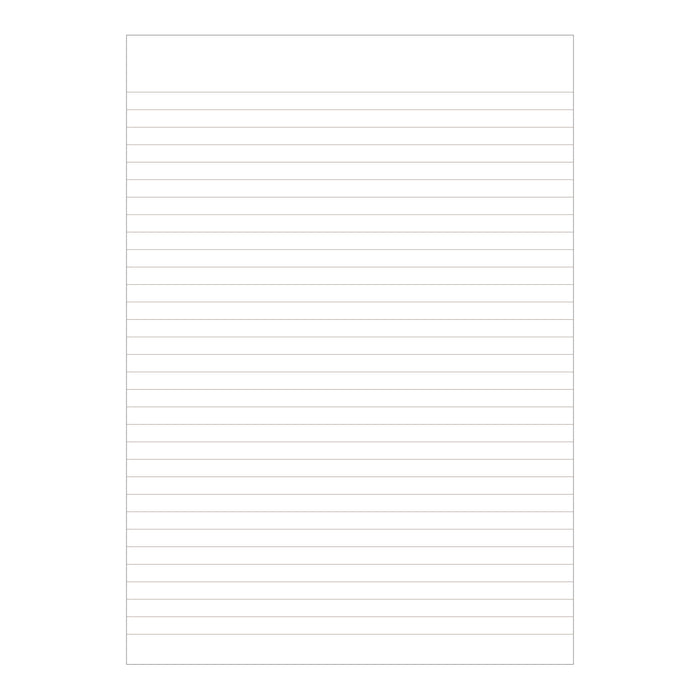 Hocco B5 Notebook lined page