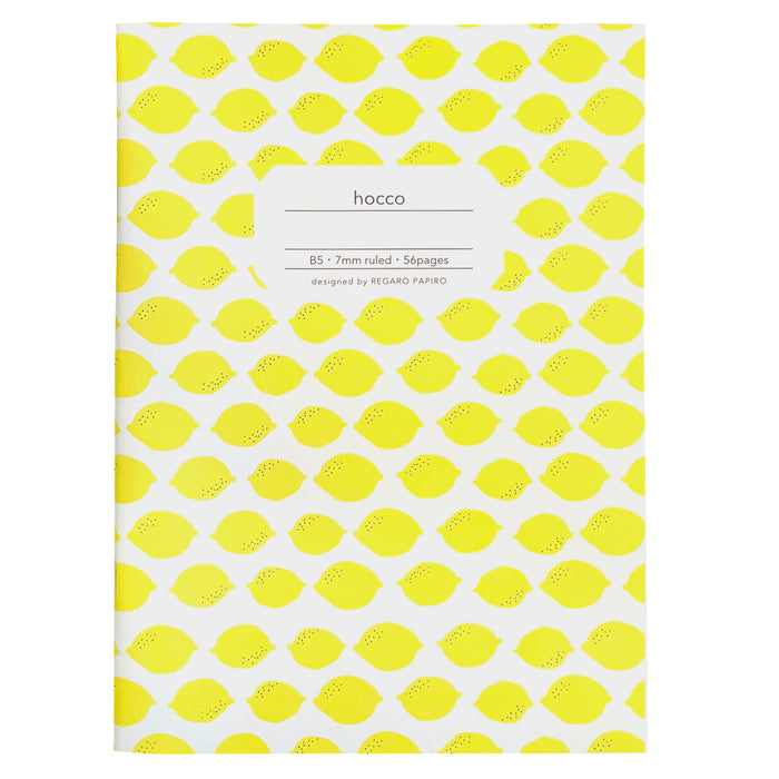 Hocco B5 Notebook with lemon print