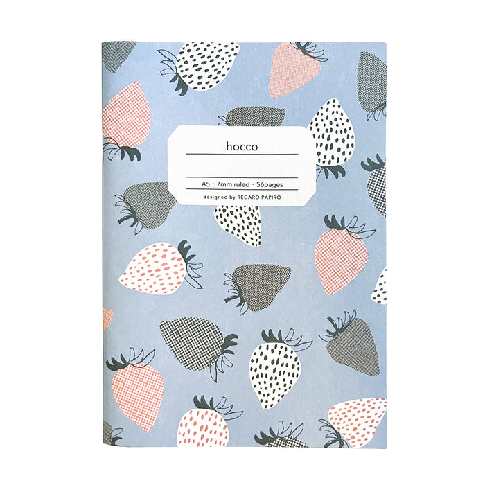 Hocco A5 Notebook with strawberry print