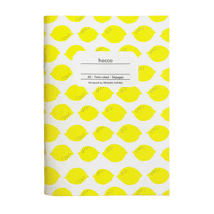 Hocco A5 Notebook with lemon print