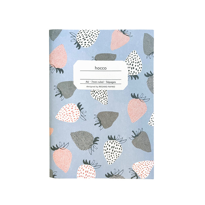 Hocco A6 Notebook with strawberry print