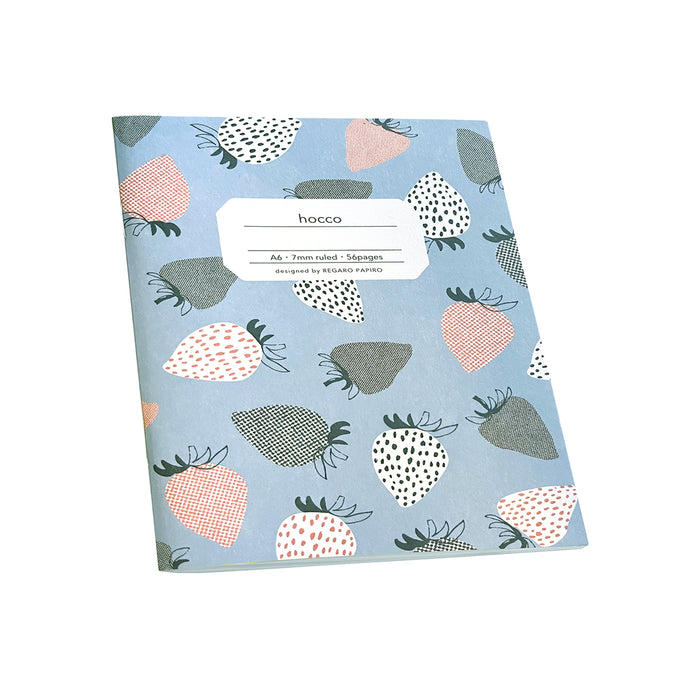 Hocco A6 Notebook with strawberry print