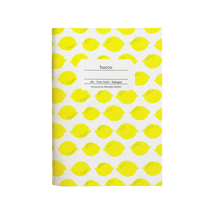 Hocco A6 Notebook with lemon print