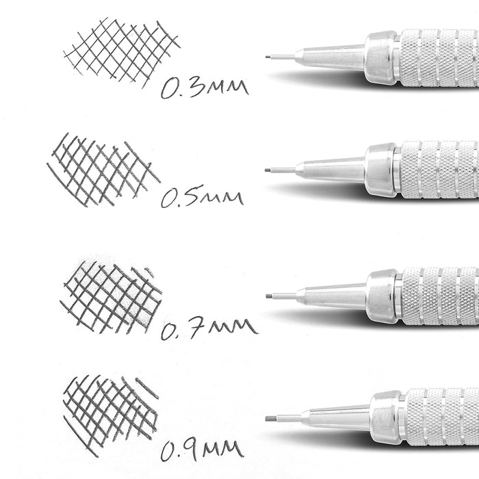 Limited Edition GraphGear 500 pencil set with four pencils with lead size