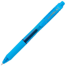 Pentel EnerGel-X Retractable Gel Pen, (0.7mm) Med. line, Sky Blue Ink- its a Boy Dozen Box