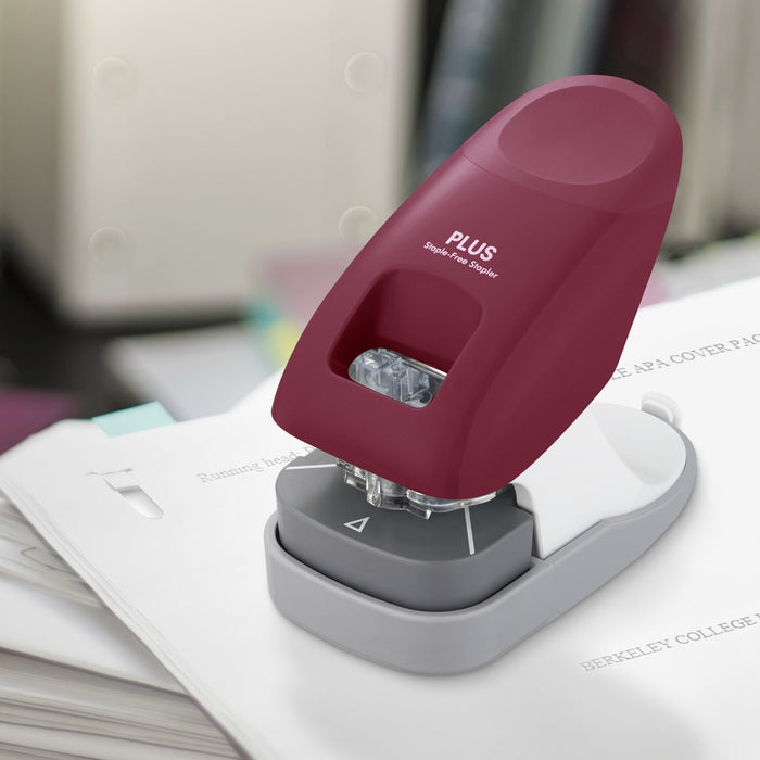 Desktop Paper Clinch Staple Free Stapler