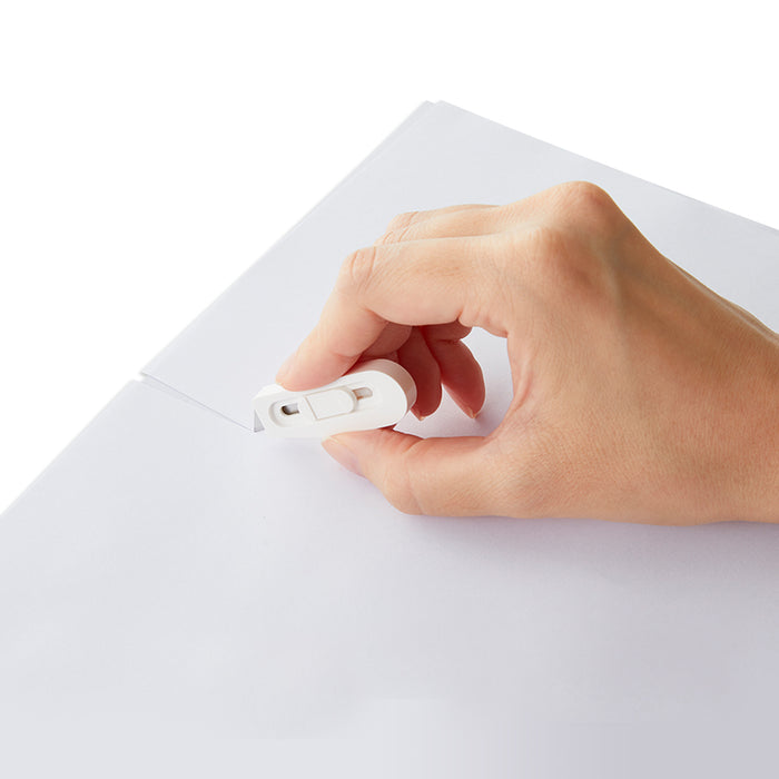 Compact stapler, scissors, and glue tape in PLUS desk gift set