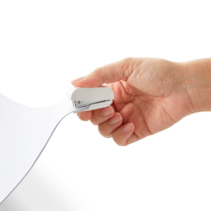 Compact stapler, scissors, and glue tape in PLUS desk gift set