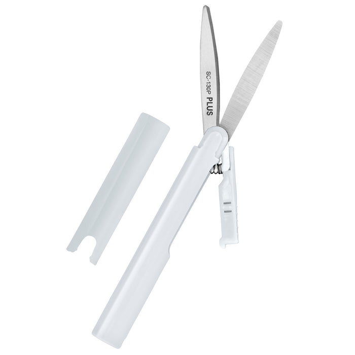 Twiggy curved blade scissors in white