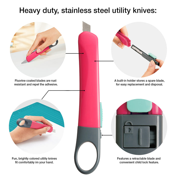 Orante Utility Knife + 2 Refills