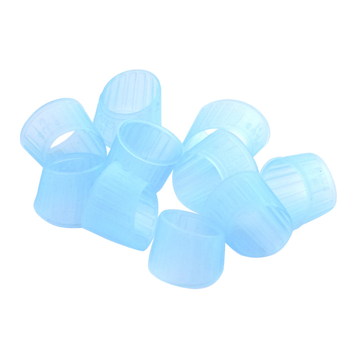 Finger Pad Ring Large Blue 10-Pack