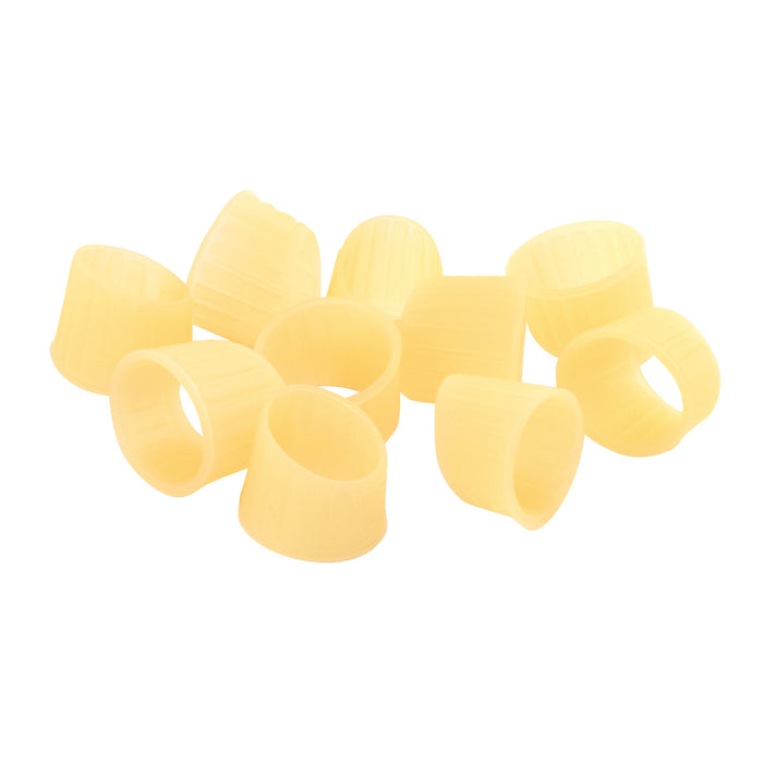 Finger Pad Ring Large Orange 10-Pack