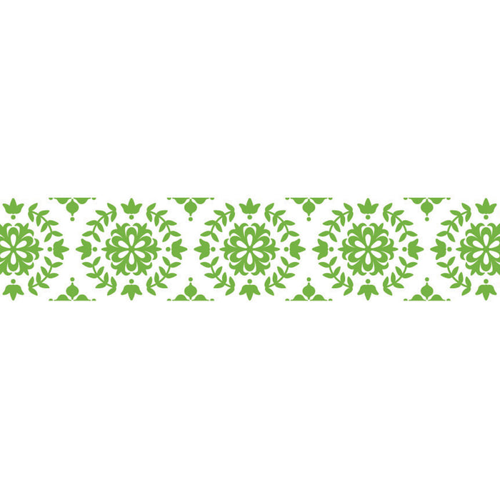 Close-up of Green Mini Deco Roller pattern design