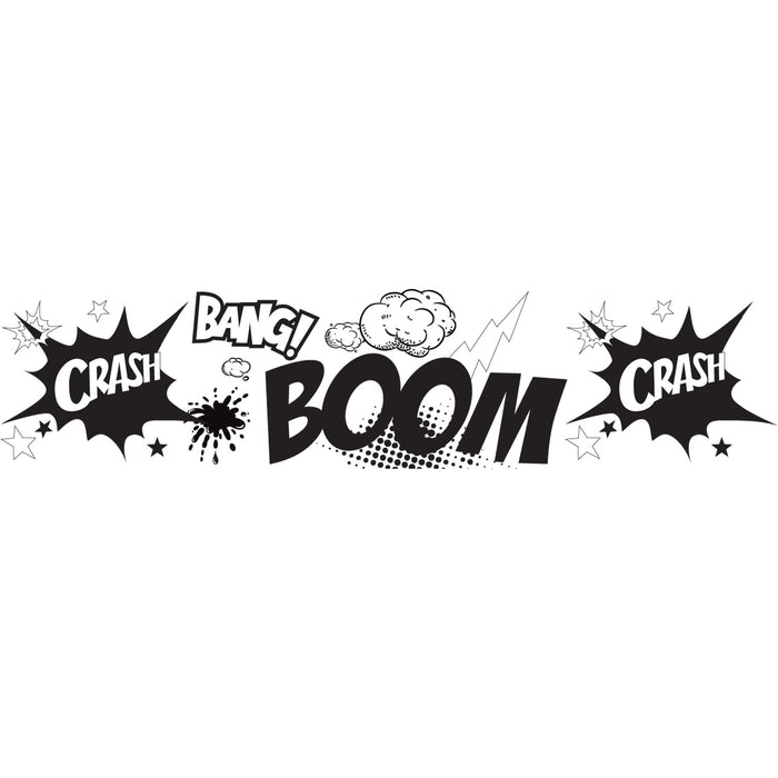 Close-up of ink stamp PLUS Black Deco Roller Explosion design