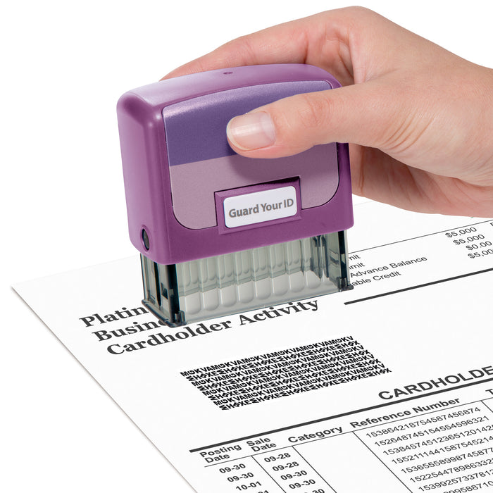 GYID - Guard Your ID Stamp - Medium purple