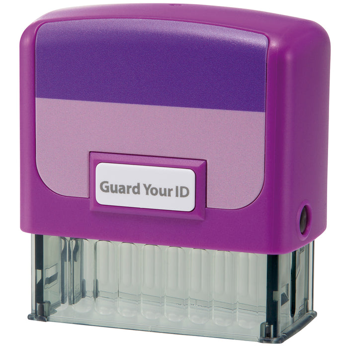 GYID - Guard Your ID Stamp - Medium purple