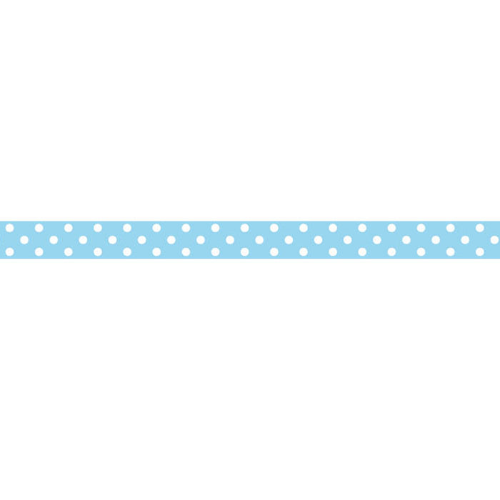 Close-up of polka dot patterned tape applied with Deco Tape applicator