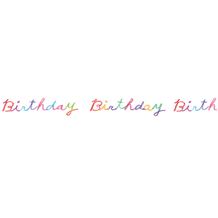 Close-up of tape birthday design from Petit Deco Tape